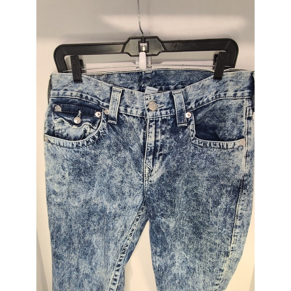 True Religion sz 32  whitewashed  Designer 100% cotton Trendy Y2K Skateboard